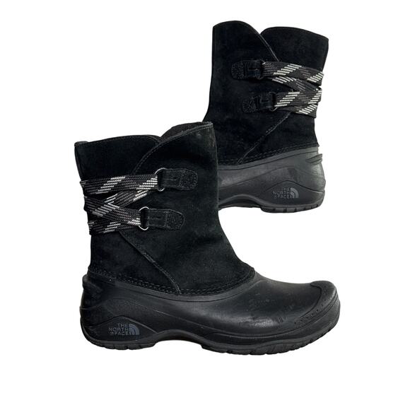 The North Face Boots Womens Shellista II Pull-On Black Snow Rain Size 8 - Picture 1 of 9
